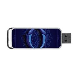 Marquis Love Dope Lettering Blue Red Alphabet O Portable Usb Flash (one Side) by Mariart