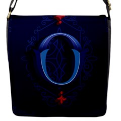 Marquis Love Dope Lettering Blue Red Alphabet O Flap Messenger Bag (s)