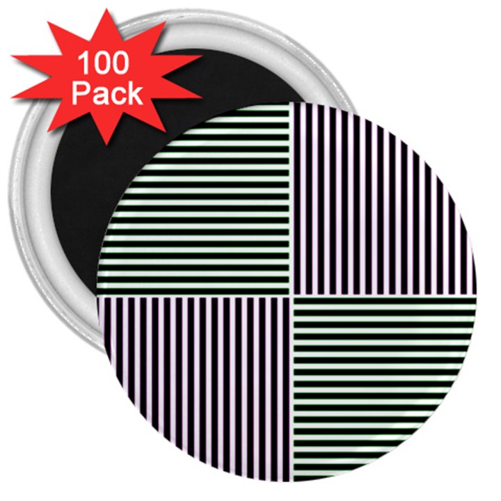 Mccollough Test Image Colour Effec Line 3  Magnets (100 pack)