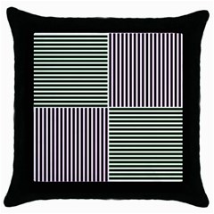 Mccollough Test Image Colour Effec Line Throw Pillow Case (black) by Mariart