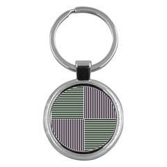 Mccollough Test Image Colour Effec Line Key Chains (round)  by Mariart