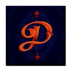 Marquis Love Dope Lettering Blue Red Orange Alphabet P Tile Coasters by Mariart