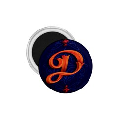 Marquis Love Dope Lettering Blue Red Orange Alphabet P 1 75  Magnets by Mariart