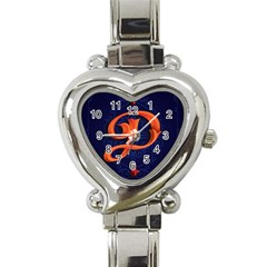 Marquis Love Dope Lettering Blue Red Orange Alphabet P Heart Italian Charm Watch by Mariart