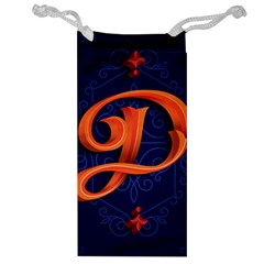 Marquis Love Dope Lettering Blue Red Orange Alphabet P Jewelry Bag by Mariart