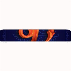 Marquis Love Dope Lettering Blue Red Orange Alphabet P Small Bar Mats by Mariart