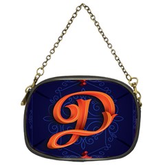 Marquis Love Dope Lettering Blue Red Orange Alphabet P Chain Purses (one Side)  by Mariart