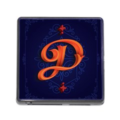 Marquis Love Dope Lettering Blue Red Orange Alphabet P Memory Card Reader (square) by Mariart