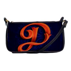 Marquis Love Dope Lettering Blue Red Orange Alphabet P Shoulder Clutch Bags by Mariart