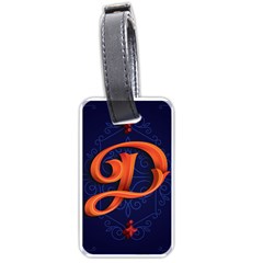 Marquis Love Dope Lettering Blue Red Orange Alphabet P Luggage Tags (one Side)  by Mariart