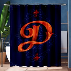 Marquis Love Dope Lettering Blue Red Orange Alphabet P Shower Curtain 60  X 72  (medium)  by Mariart