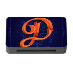 Marquis Love Dope Lettering Blue Red Orange Alphabet P Memory Card Reader With Cf by Mariart