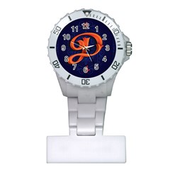 Marquis Love Dope Lettering Blue Red Orange Alphabet P Plastic Nurses Watch by Mariart