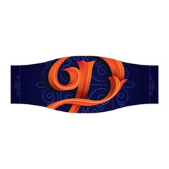 Marquis Love Dope Lettering Blue Red Orange Alphabet P Stretchable Headband by Mariart