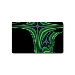 Line Light Star Green Black Space Magnet (name Card)