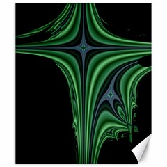 Line Light Star Green Black Space Canvas 20  X 24   by Mariart