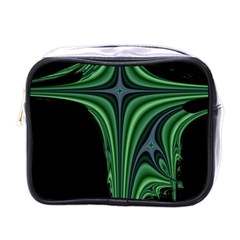 Line Light Star Green Black Space Mini Toiletries Bags by Mariart