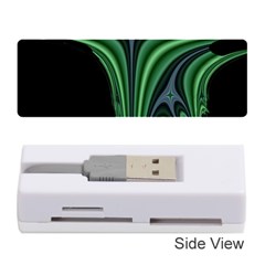 Line Light Star Green Black Space Memory Card Reader (stick)  by Mariart