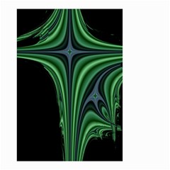 Line Light Star Green Black Space Small Garden Flag (two Sides) by Mariart