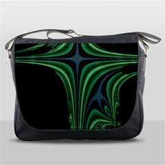 Line Light Star Green Black Space Messenger Bags by Mariart