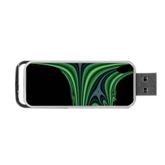 Line Light Star Green Black Space Portable Usb Flash (one Side)