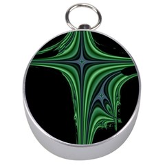 Line Light Star Green Black Space Silver Compasses by Mariart