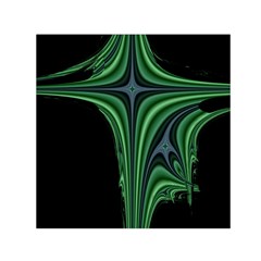 Line Light Star Green Black Space Small Satin Scarf (square) by Mariart