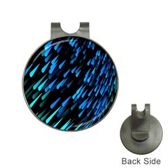 Meteor Rain Water Blue Sky Black Green Hat Clips With Golf Markers