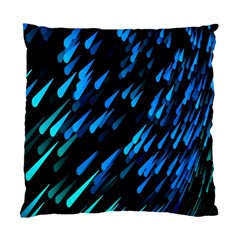 Meteor Rain Water Blue Sky Black Green Standard Cushion Case (two Sides) by Mariart