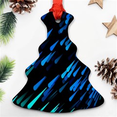 Meteor Rain Water Blue Sky Black Green Ornament (christmas Tree)  by Mariart