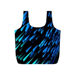 Meteor Rain Water Blue Sky Black Green Full Print Recycle Bags (s)  by Mariart