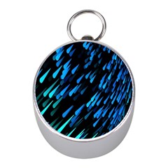 Meteor Rain Water Blue Sky Black Green Mini Silver Compasses