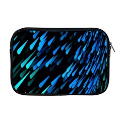 Meteor Rain Water Blue Sky Black Green Apple Macbook Pro 17  Zipper Case by Mariart