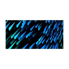 Meteor Rain Water Blue Sky Black Green Yoga Headband by Mariart