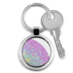 Japanese Name Circle Purple Yellow Green Red Blue Color Rainbow Key Chains (round)  by Mariart