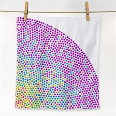 Japanese Name Circle Purple Yellow Green Red Blue Color Rainbow Face Towel by Mariart