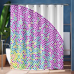 Japanese Name Circle Purple Yellow Green Red Blue Color Rainbow Shower Curtain 60  X 72  (medium)  by Mariart