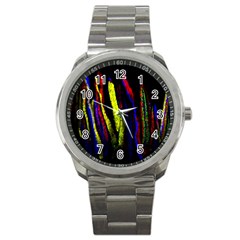 Multicolor Lineage Tracing Confetti Elegantly Illustrates Strength Combining Molecular Genetics Micr Sport Metal Watch by Mariart