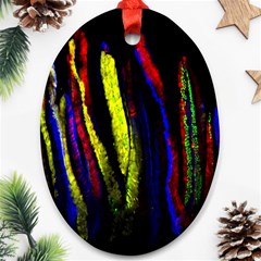 Multicolor Lineage Tracing Confetti Elegantly Illustrates Strength Combining Molecular Genetics Micr Oval Ornament (two Sides) by Mariart