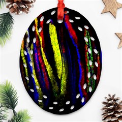 Multicolor Lineage Tracing Confetti Elegantly Illustrates Strength Combining Molecular Genetics Micr Oval Filigree Ornament (two Sides) by Mariart