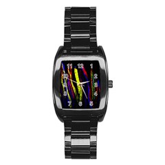 Multicolor Lineage Tracing Confetti Elegantly Illustrates Strength Combining Molecular Genetics Micr Stainless Steel Barrel Watch by Mariart