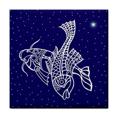 Pisces Zodiac Star Tile Coasters by Mariart