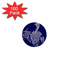 Pisces Zodiac Star 1  Mini Buttons (100 Pack) 