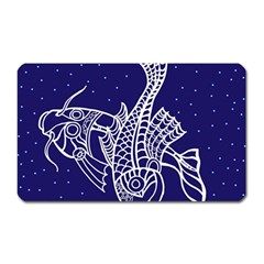 Pisces Zodiac Star Magnet (rectangular) by Mariart