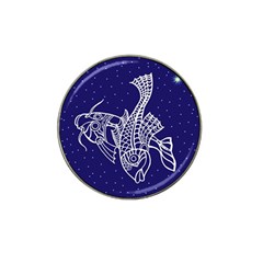 Pisces Zodiac Star Hat Clip Ball Marker (4 Pack)