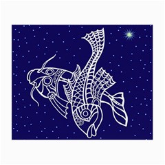 Pisces Zodiac Star Small Glasses Cloth by Mariart