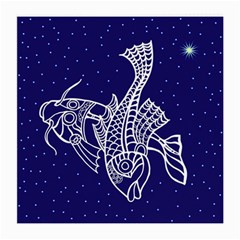 Pisces Zodiac Star Medium Glasses Cloth (2-side) by Mariart