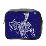 Pisces Zodiac Star Mini Toiletries Bag 2-Side Front