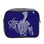 Pisces Zodiac Star Mini Toiletries Bag 2-Side Back