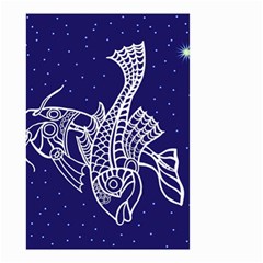 Pisces Zodiac Star Small Garden Flag (two Sides) by Mariart